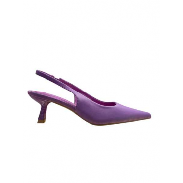 Slingback Raso Viola Tacco 7