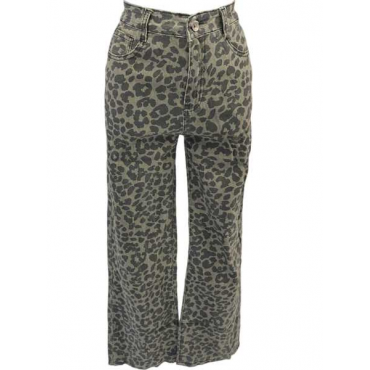 Jeans Animalier Gamba Larga