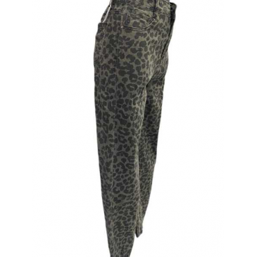 Jeans Animalier Gamba Larga