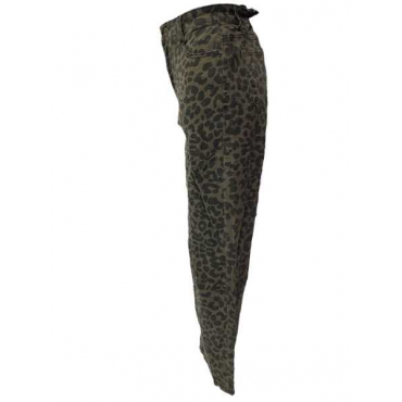 Jeans Animalier Gamba Larga