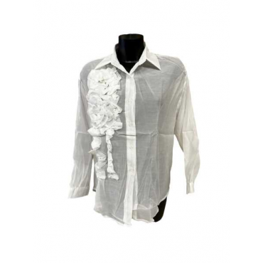 Camicia Misto Seta Con Rose