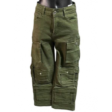 Jeans Cargo Verde