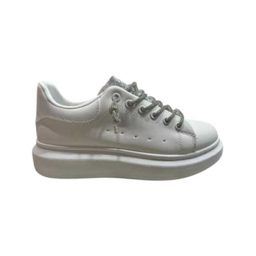 Sneakers  Con Lacci Silver