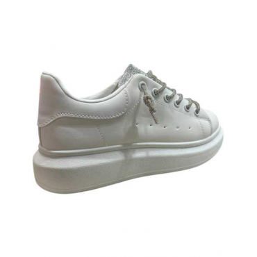 Sneakers  Con Lacci Silver