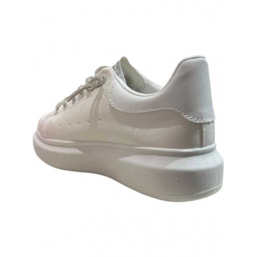 Sneakers  Con Lacci Silver