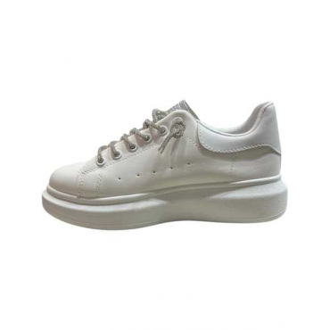 Sneakers  Con Lacci Silver