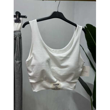 Coordinato Top Fascia Bianco